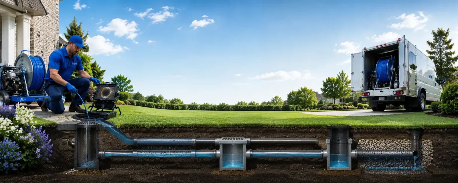 Outdoor drain cleaning information for Fisherville, KY